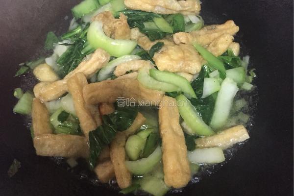 油豆腐青菜的做法图解5