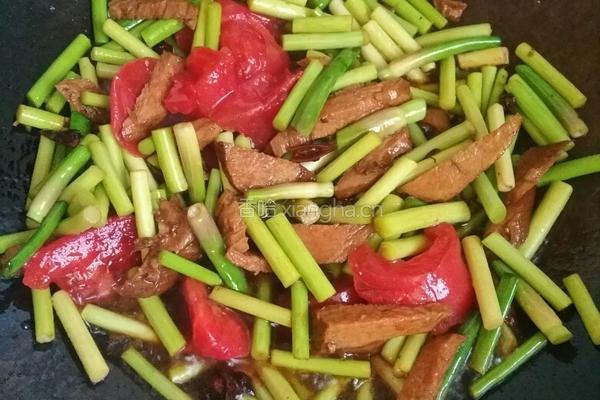 腊肉炒饼的做法图解8