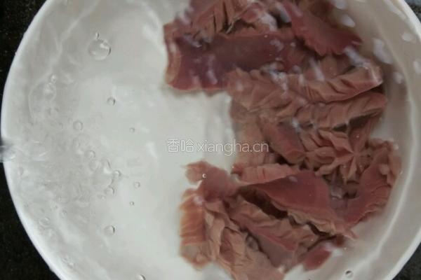 凉拌腰花的做法图解4