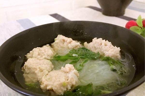 水汆嫩肉丸的做法图解15
