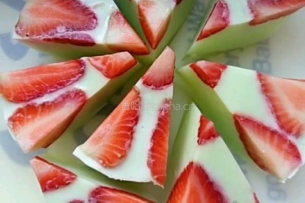 草莓牛奶布丁的做法图解6