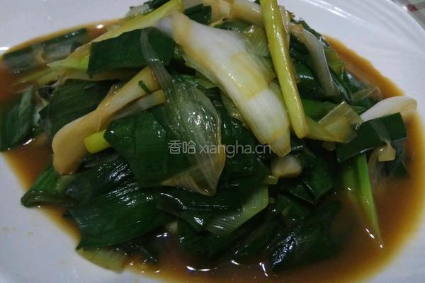 老屋私房菜蚝油芽葱的做法图解3