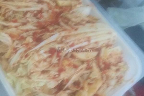 辣白菜的做法图解3