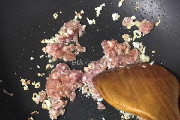 肉末手撕青椒的做法图解4