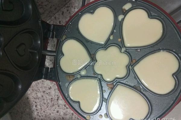 心形小蛋糕的做法图解3