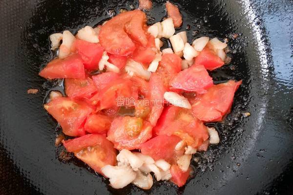 西红柿炒菜花的做法图解4