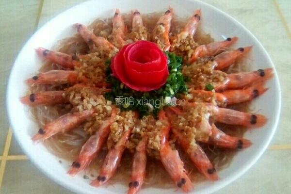蒜蓉粉丝开背虾的做法图解13