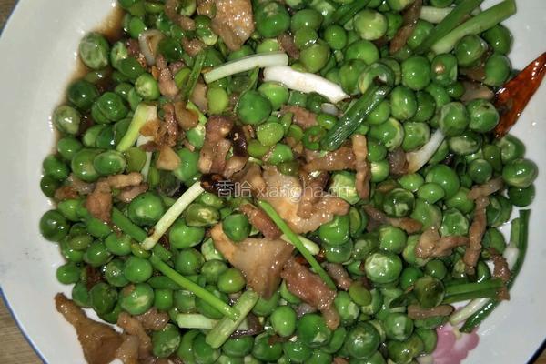 肉沫炒豌豆的做法图解6