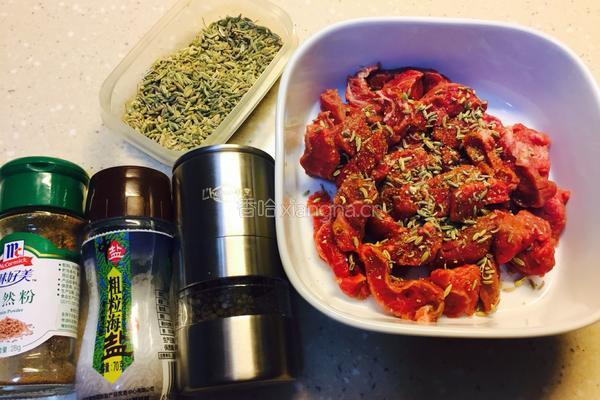 炒烤肉的做法图解6