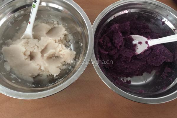紫薯山药糕的做法图解3