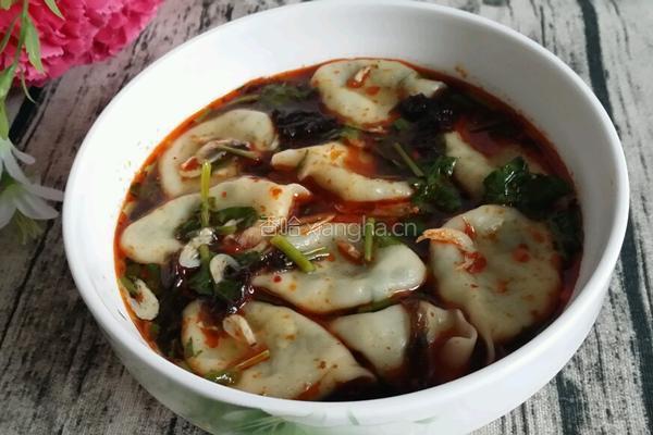 酸汤饺子的做法图解7