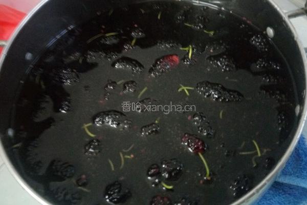 桑椹果汁酱的做法图解1