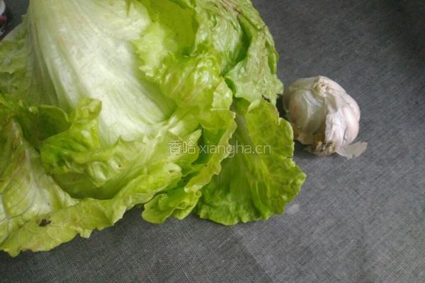 农家炒生菜的做法图解1