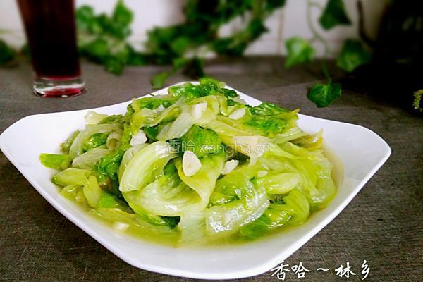 农家炒生菜的做法图解8