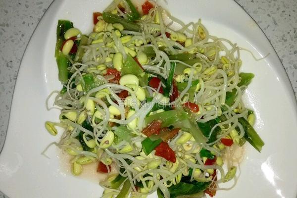 生菜拌豆芽的做法图解8