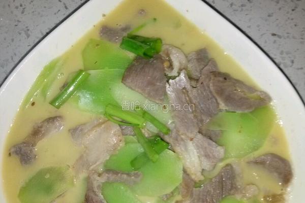 莴笋肉片汤