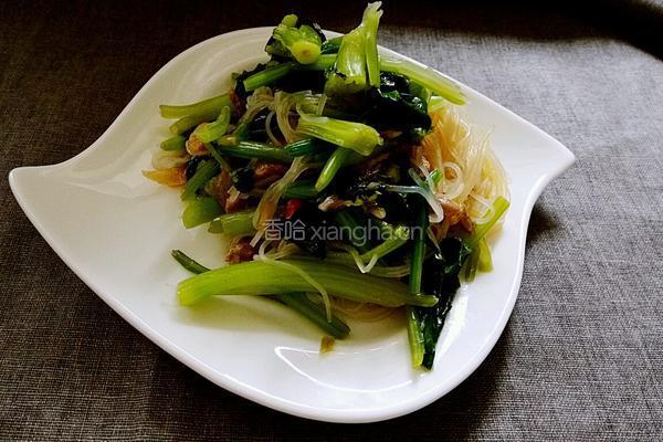 菠菜肉丝粉儿的做法图解5