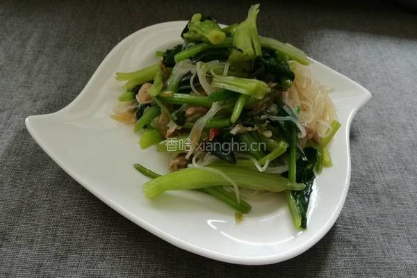 菠菜肉丝粉儿的做法图解4