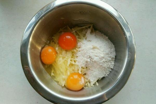 土豆烘蛋的做法图解2