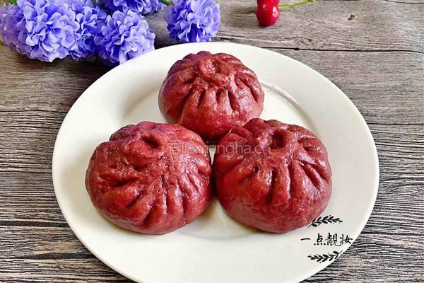 紫薯香干肉包的做法图解13