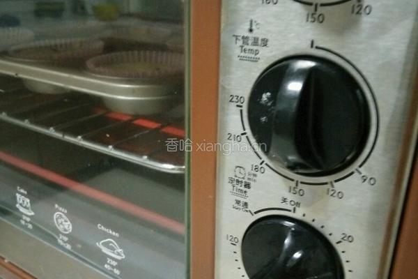 蜜红豆小蛋糕的做法图解12