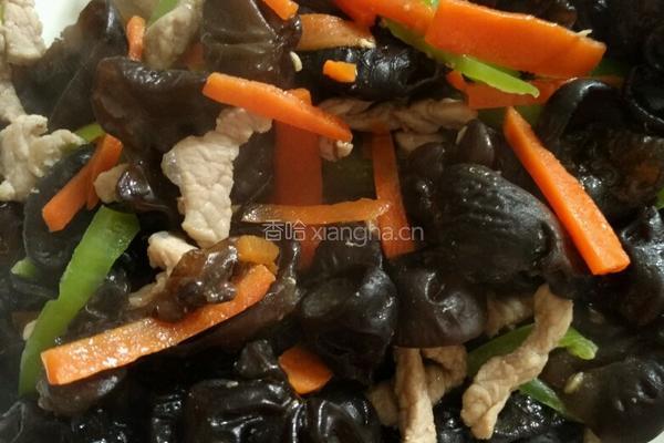木耳炒肉丝的做法图解8