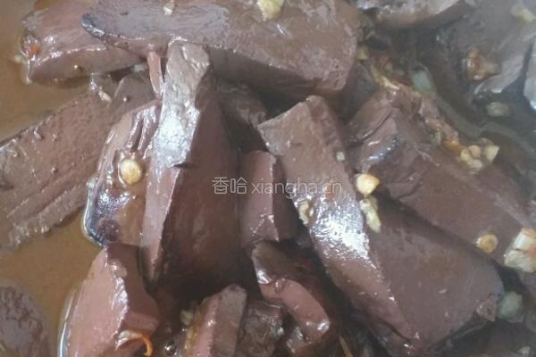 豆瓣酱炒猪血的做法图解8