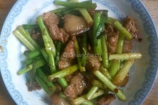 韭菜花抄肉