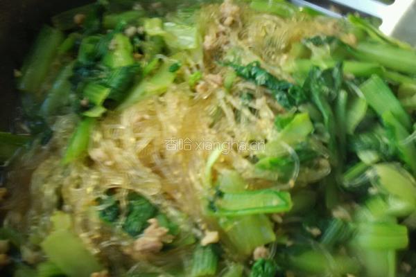 肉末粉丝小白莱的做法图解17