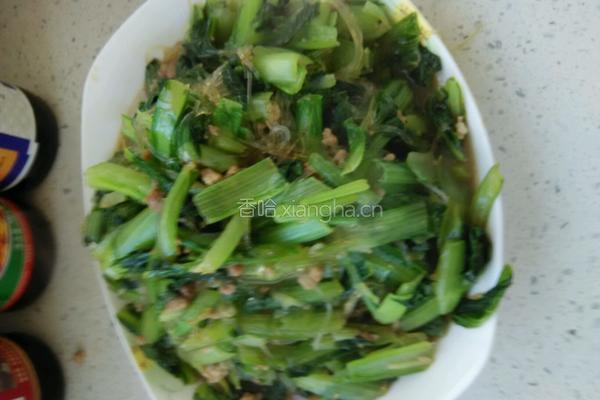 肉末粉丝小白莱的做法图解18