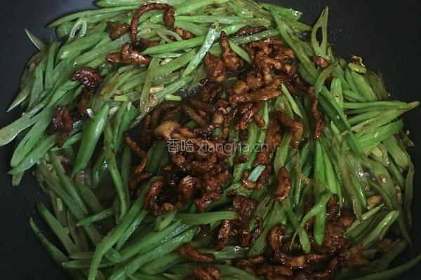 豆角丝炒肉丝的做法图解12