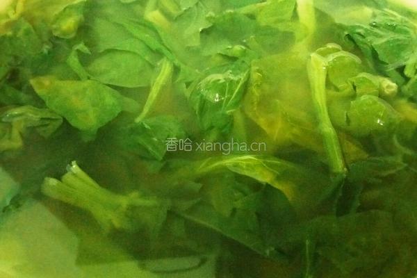 老屋私房菜菠菜炒鸡蛋的做法图解1