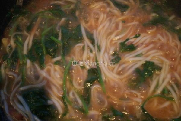 番茄青菜羊肉面