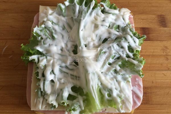 菠菜吐司三明治的做法图解4