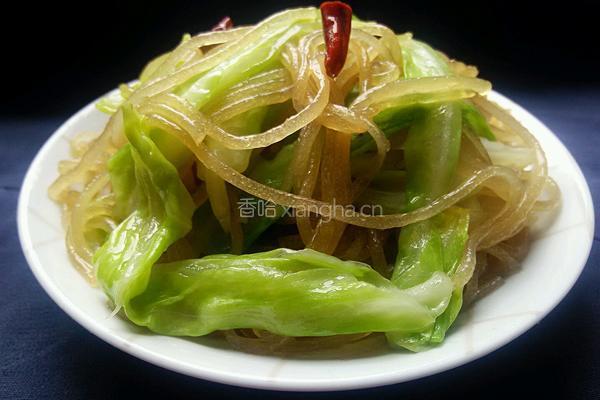 手撕包菜炒粉条的做法图解10