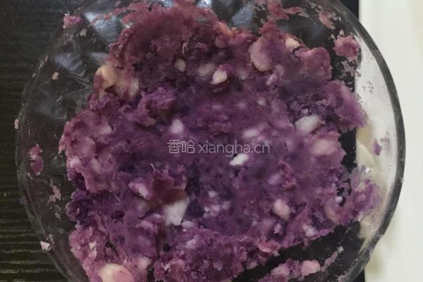 紫薯山药泥吐司的做法图解3