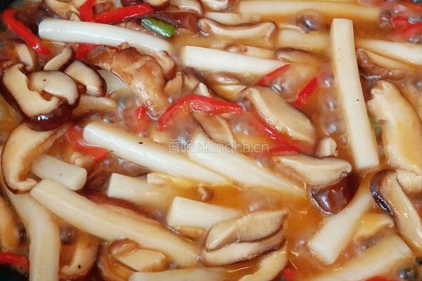 香菇炒年糕的做法图解6