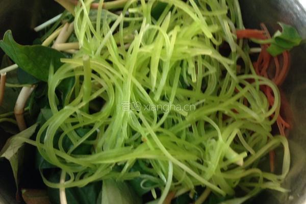 折耳根拌胡豆的做法图解8