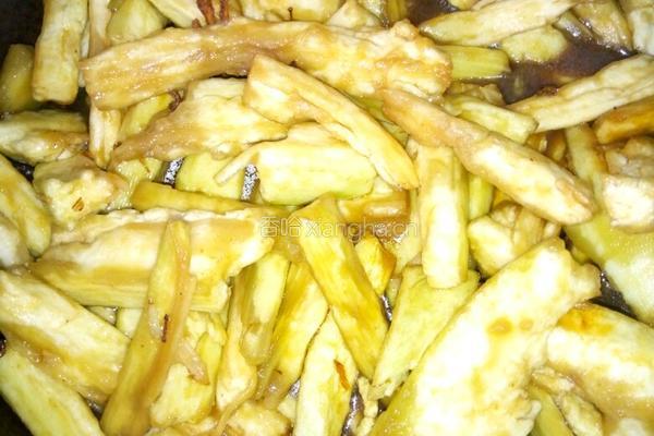 手撕蒜香茄子的做法图解4
