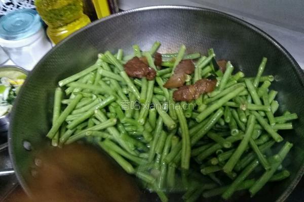 长豆角烧肉的做法图解4