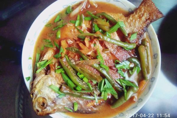 红烧鲳鱼的做法图解6