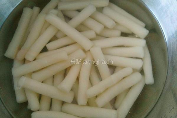 炒年糕的做法图解2