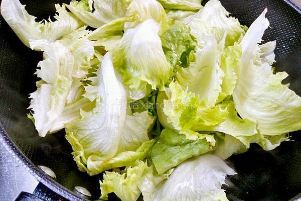 醋溜生菜的做法图解5