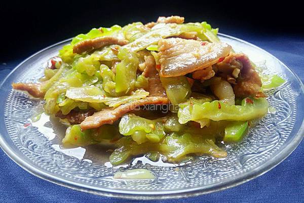 苦瓜炒家常肉