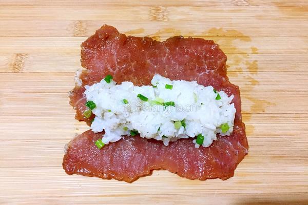 猪肉糯米卷的做法图解9