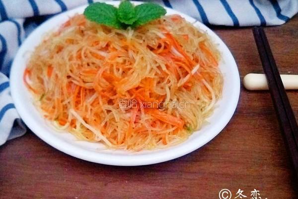 胡萝卜炒粉丝的做法图解14