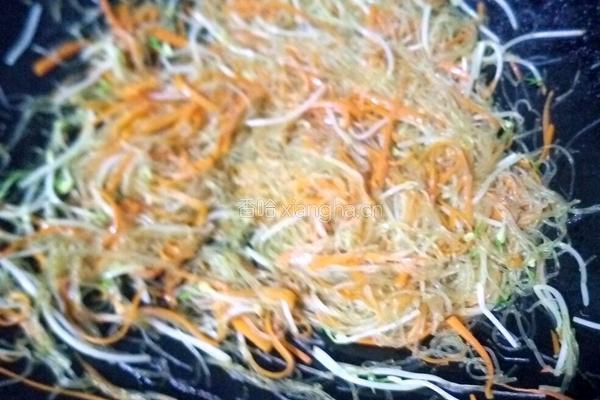 胡萝卜炒粉丝的做法图解12