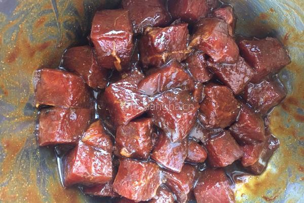 牛肉串（电饼档板）的做法图解3