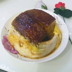 走油白菜扣肉的做法[图]