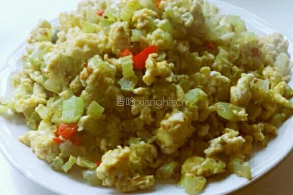 西芹炒鸡蛋的做法图解10
